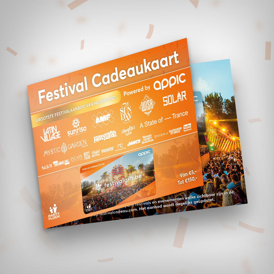 Festival Cadeaukaart Verpakkingskaart transparant ...
