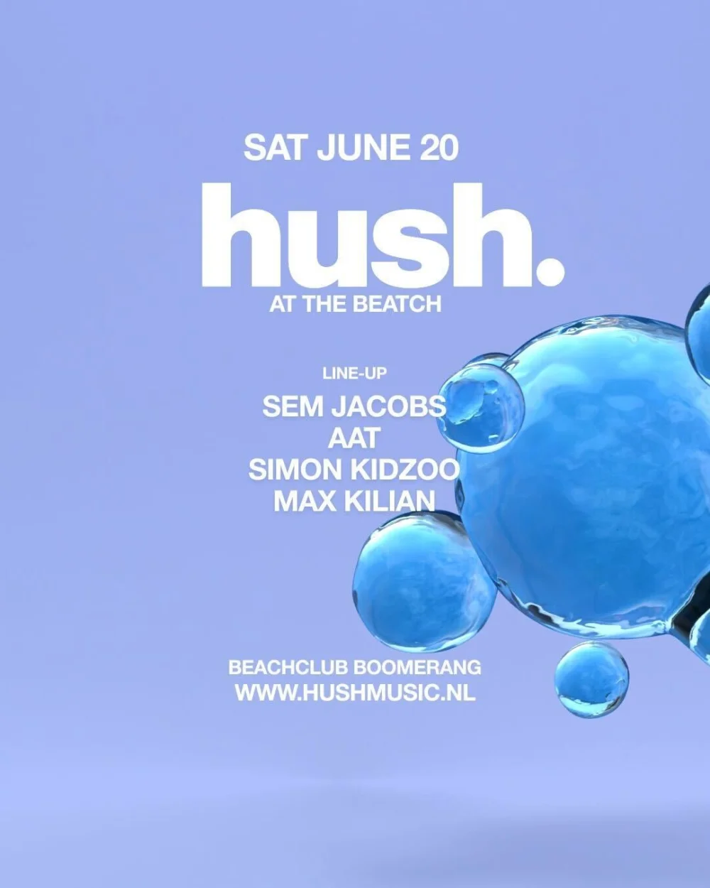 hush. · At The Beach