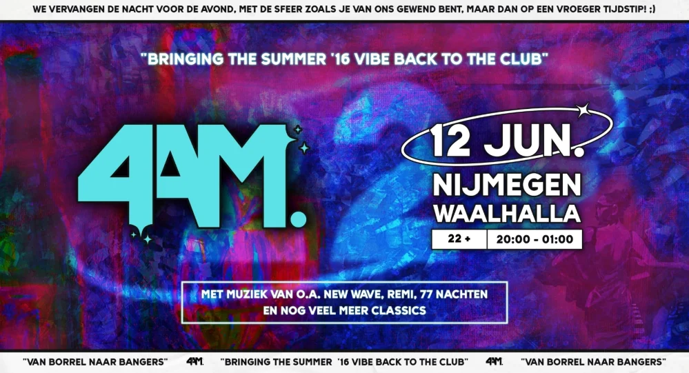 [22 +] BE4AM. in Nijmegen