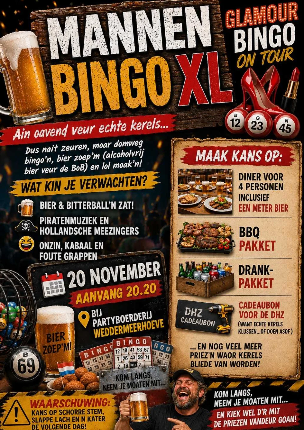 Kerels bingo xxl weddermeerhoeve
