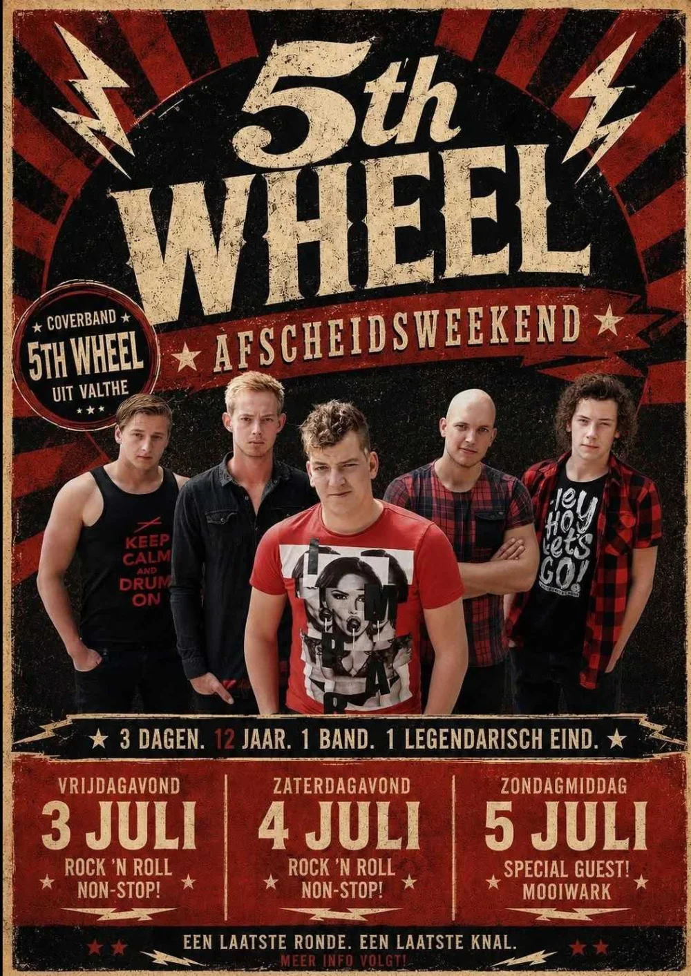 5th Wheel afscheidsweekend in perron Valthe