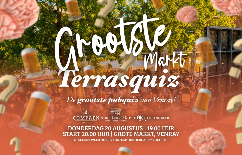 Grootste Markt Terrasquiz 🍺📝🧠