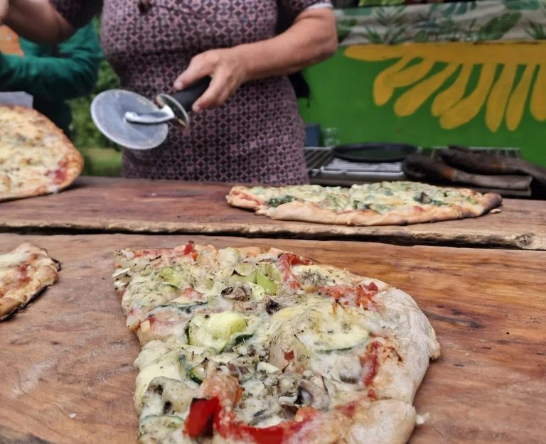 Pizza Pasta avond op de tuin